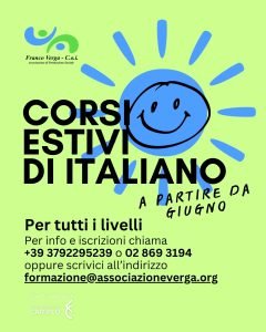 Corsi estivi italiano giugno 2026 Milano